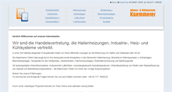 Desktop Screenshot of hallenheizung-kaemmerer.de