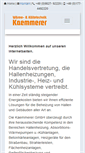 Mobile Screenshot of hallenheizung-kaemmerer.de